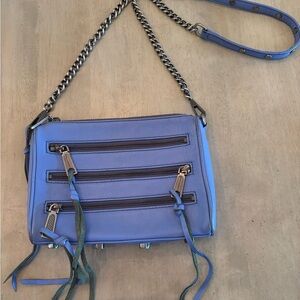 Rebecca Minkoff Blue Leather Chain Strap Bag
